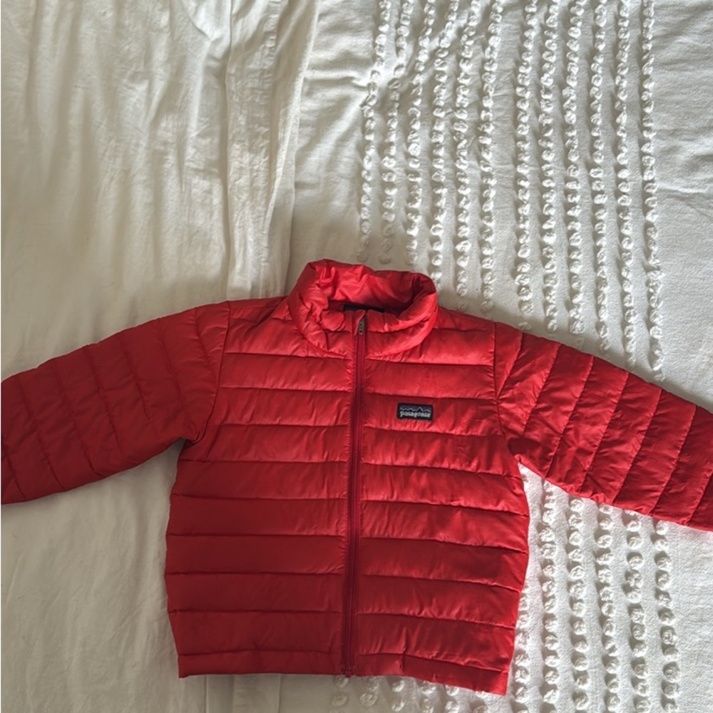 Patagonia Kids Bright Red Puffer Jacket